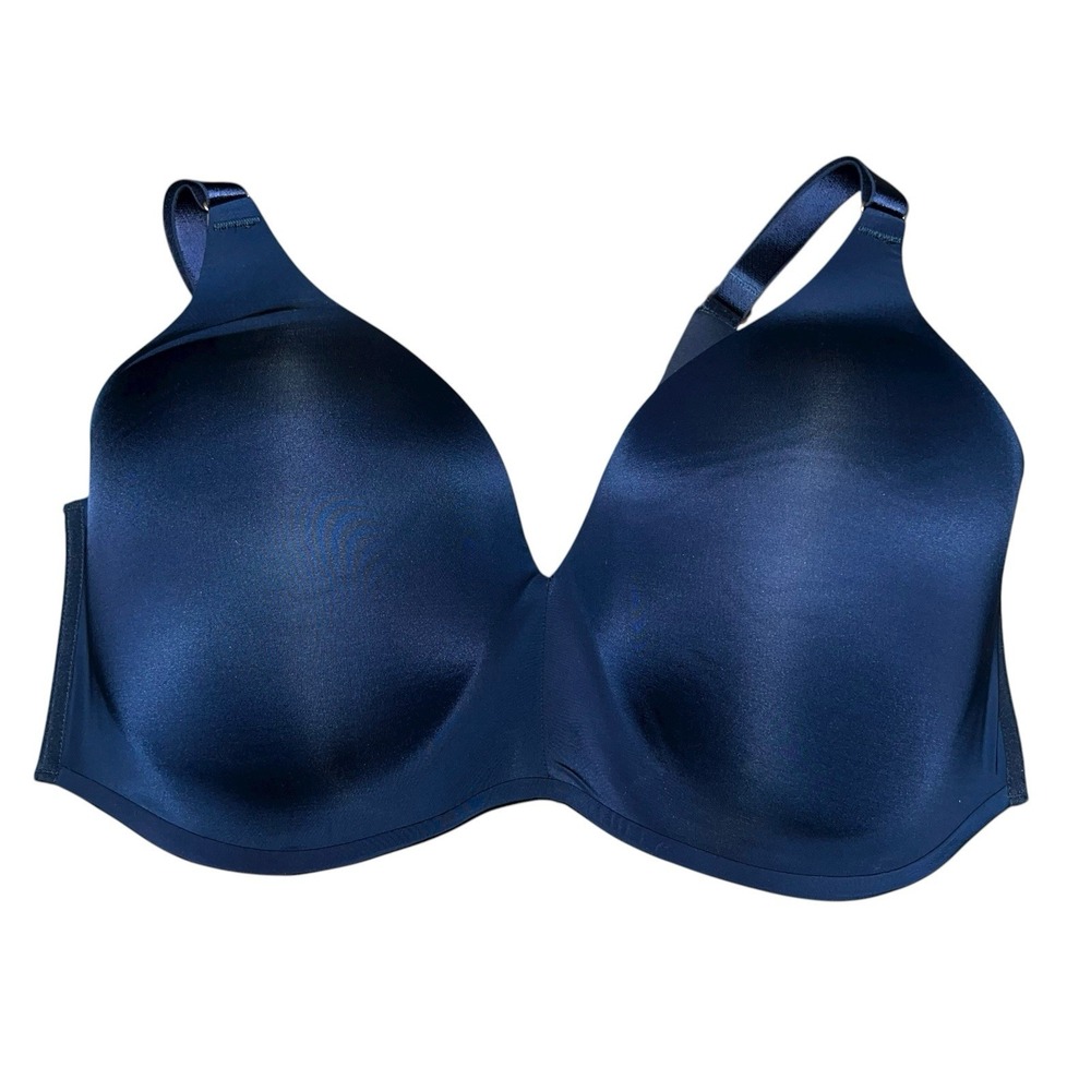 SOMA Nightfall Navy Blue 42DDD Vanishing 360 Wireless Bra Smoothing Seamless NEW